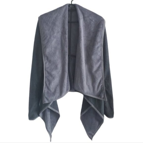 Lululemon Grey Presence Of Mind Fossil Fleece Jacket Size 6 - Picture 3 of 11